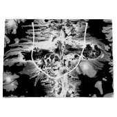 Grand Sac Cadeau Flèches de peinture noir + blanc (Devant)