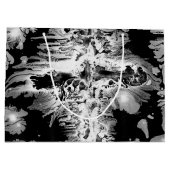 Grand Sac Cadeau Flèches de peinture noir + blanc (Dos)