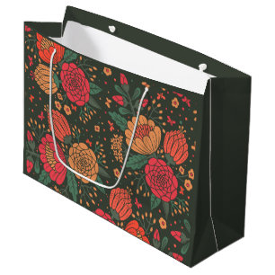 Grand Sac Cadeau fleur