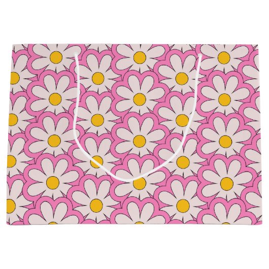 Grand Sac Cadeau Fleur (Devant)