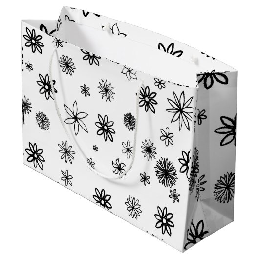 Grand Sac Cadeau Fleur d'amour (Dos Angle)