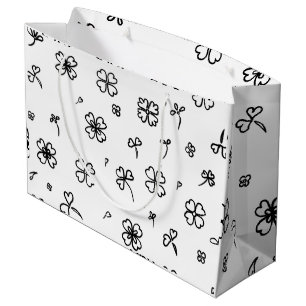 Grand Sac Cadeau Fleur d'amour