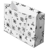 Grand Sac Cadeau Fleur d'amour (Devant Angle)