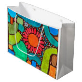 Grand Sac Cadeau Fleur dans la vallée, Klee (Devant Angle)