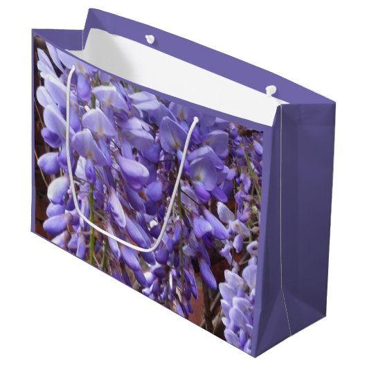 Grand Sac Cadeau Fleur de bactéries pourpres (Devant Angle)