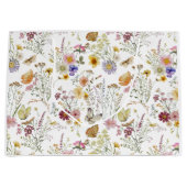 Grand Sac Cadeau Fleur de boho sauvage (Devant)