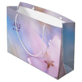 Grand Sac Cadeau Fleur de cerisier rose (Dos Angle)