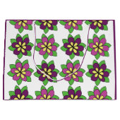 Grand Sac Cadeau Fleur de clématite pourpre (Devant)