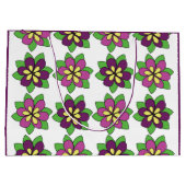 Grand Sac Cadeau Fleur de clématite pourpre (Dos)