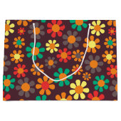 Grand Sac Cadeau Fleur de Hippy (Devant)