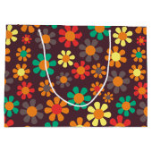 Grand Sac Cadeau Fleur de Hippy (Dos)