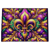 Grand Sac Cadeau fleur de lis (Devant)