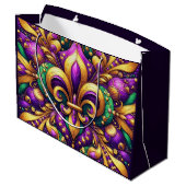 Grand Sac Cadeau fleur de lis (Dos Angle)