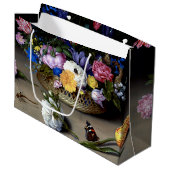 Grand Sac Cadeau Fleur Encore Vie Bosschaert Néerlandais Peinture A (Devant Angle)