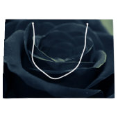 Grand Sac Cadeau Fleur noire Rose Vibe gothique foncé (Devant)