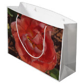 Grand Sac Cadeau fleur rouge (Dos Angle)