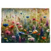 Grand sac cadeau fleur sauvage (Dos)