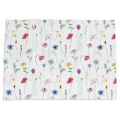 Grand Sac Cadeau Fleur sauvage élégant (Devant)