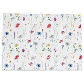 Grand Sac Cadeau Fleur sauvage élégant (Dos)