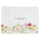 Grand Sac Cadeau Fleur sauvage Fleur Meadow Merci (Dos)