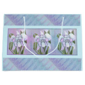 Grand Sac Cadeau fleur smeraldo (Devant)