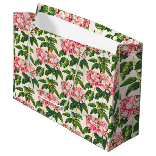 Grand Sac Cadeau Fleur vintage de laurier rose de montagne