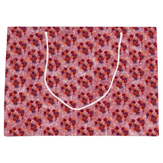 Grand Sac Cadeau Fleurs (Devant)