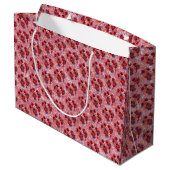Grand Sac Cadeau Fleurs (Dos Angle)