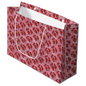 Grand Sac Cadeau Fleurs (Devant Angle)