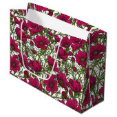 Grand Sac Cadeau Fleurs Cosmos roses (Devant Angle)