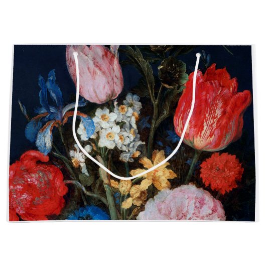 Grand Sac Cadeau Fleurs dans un navire en verre, Jan Brueghel l'Anc (Devant)