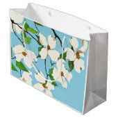 Grand Sac Cadeau fleurs de bois (Dos Angle)