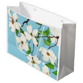 Grand Sac Cadeau fleurs de bois (Devant Angle)