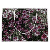 GRAND SAC CADEAU FLEURS DE DIANTHUS (Devant)