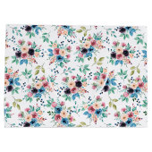 Grand Sac Cadeau Fleurs de printemps colorées motif (Dos)