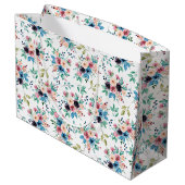 Grand Sac Cadeau Fleurs de printemps colorées motif (Dos Angle)