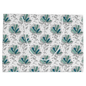 Grand Sac Cadeau Fleurs de style abstrait en nuances de vert, Art D (Dos)