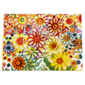 Grand Sac Cadeau Fleurs d'été (Devant)