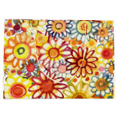 Grand Sac Cadeau Fleurs d'été (Dos)