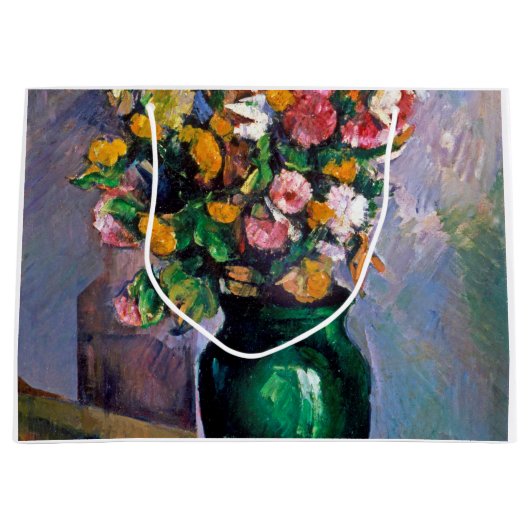 Grand Sac Cadeau Fleurs en Vase, Cézanne (Devant)
