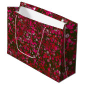 Grand Sac Cadeau Fleurs florales Abstraites (Devant Angle)