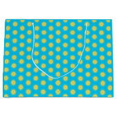 Grand Sac Cadeau Fleurs jaunes (Devant)