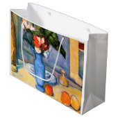 Grand Sac Cadeau Fleurs Vase Bleues, Paul Cezanne (Devant Angle)