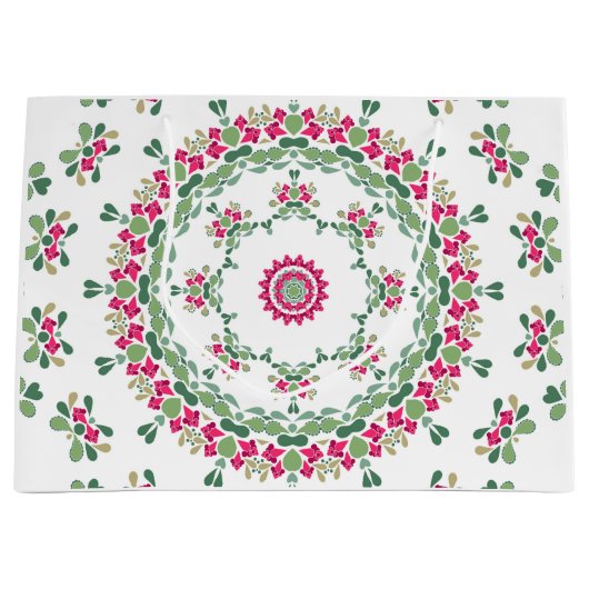 Grand Sac Cadeau Floral ornament (Devant)