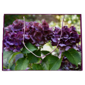 Grand Sac Cadeau Floral Violet rouge Hydrangea (Devant)