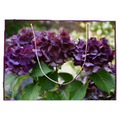 Grand Sac Cadeau Floral Violet rouge Hydrangea (Dos)