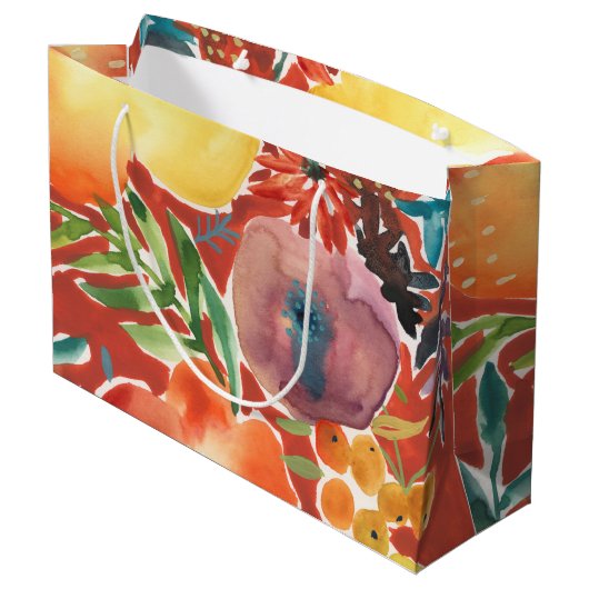 Grand Sac Cadeau Flore abondante III (Dos Angle)