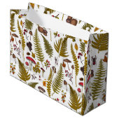 Grand Sac Cadeau Flore et faune boisées 2 (Devant Angle)