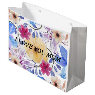 GRAND SAC CADEAU FLORES EN ACUARELA