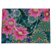 Grand Sac Cadeau Flower Power Explosion amusant unique (Devant)